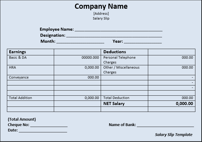Salary Slip Download Format Components Importance In UAE