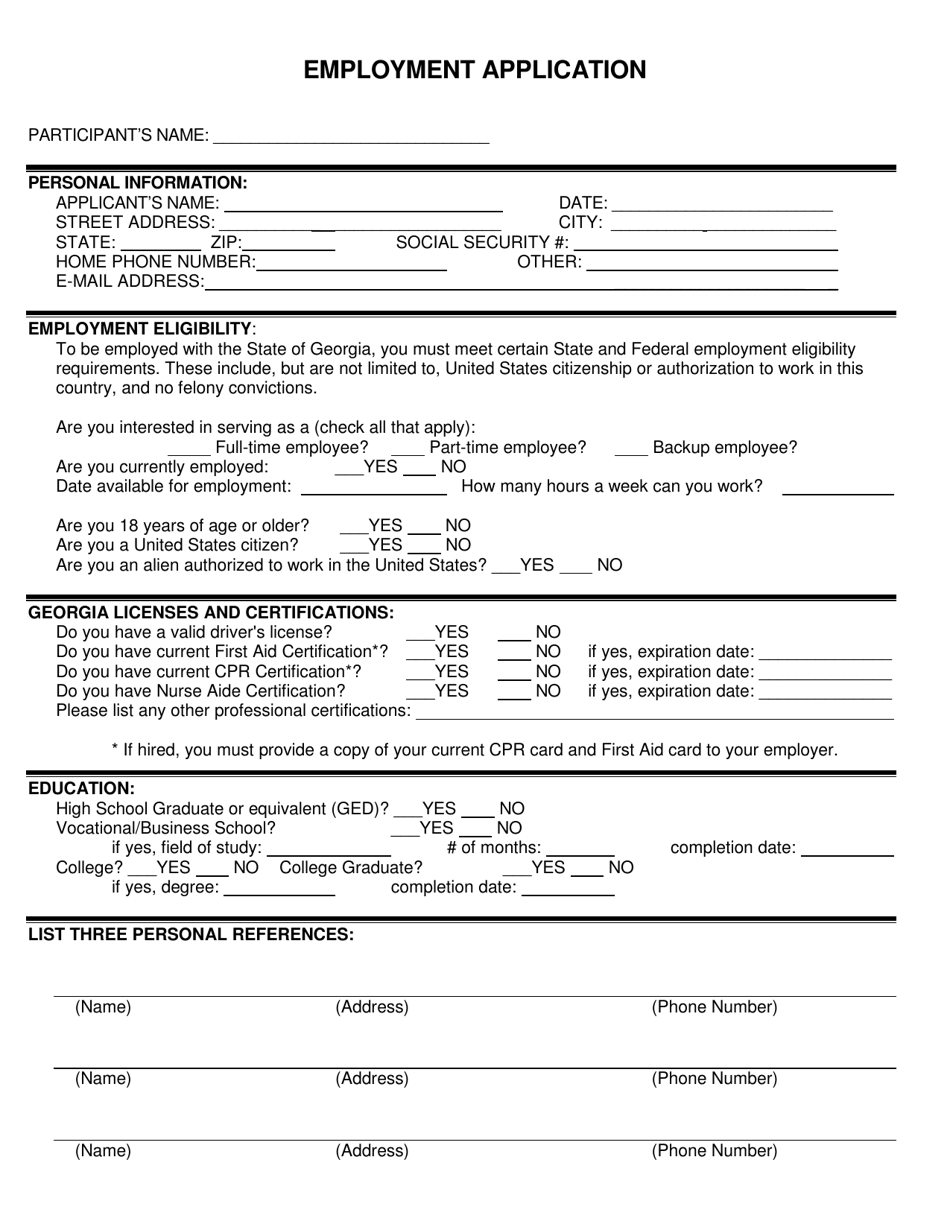 Blank Employment Application Form Sample Templates At 50 Free Blank Employment Application Form Sample Templates At 50 Free