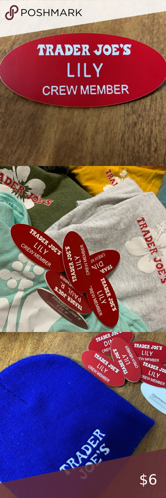 LILY TRADER JOE S Employee Name Tag CREW MEMBER LILY Halloween LILY TRADER JOE S Employee Name Tag CREW MEMBER LILY Halloween